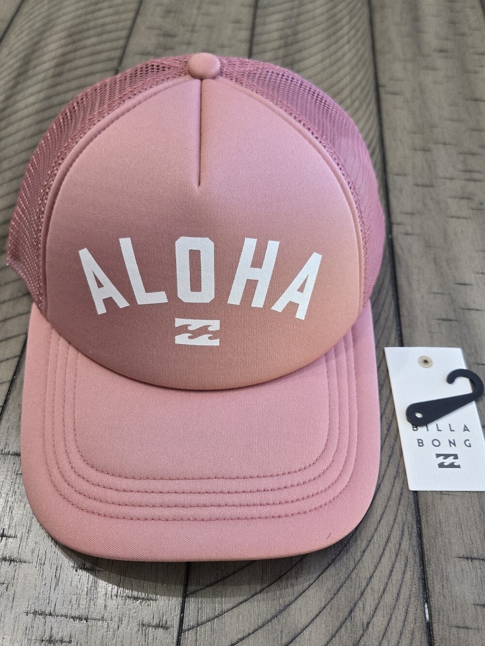 Billabong Pink 'Aloha' Trucker Hat